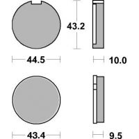 Plaquettes de frein moto SBS Ceramic 516 HF