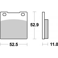 Plaquettes de frein moto SBS Ceramic 526 HF