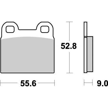 Plaquettes de frein moto SBS Ceramic 527 HF