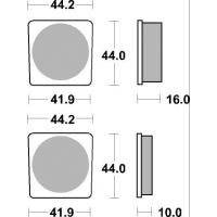 Plaquettes de frein moto SBS Ceramic 531 HF
