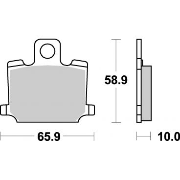 Plaquettes de frein moto SBS Ceramic 535 HF