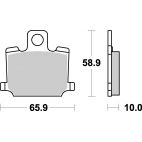 Plaquettes de frein moto SBS Ceramic 535 HF