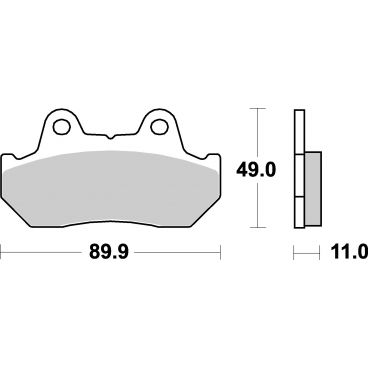 Plaquettes de frein moto SBS Ceramic 542 HF