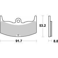 Plaquettes de frein moto SBS Ceramic 552 HF