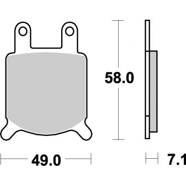 Plaquettes de frein moto SBS Ceramic 560 HF