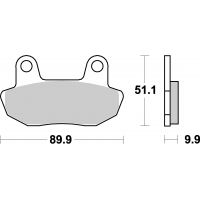 Plaquettes de frein moto SBS Ceramic 561 HF