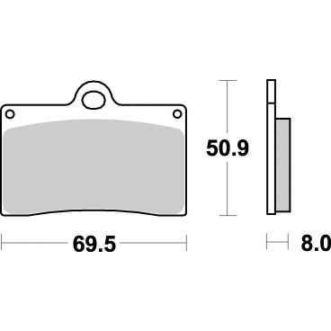 Plaquettes de frein moto SBS Ceramic 566 HF