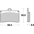 Plaquettes de frein moto SBS Ceramic 566 HF Plaquettes de frein moto SBS Ceramic 566 HF