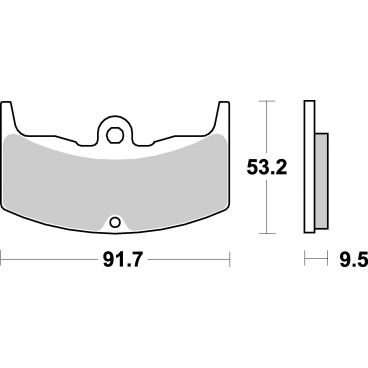 Plaquettes de frein moto SBS Ceramic 571 HF