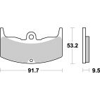 Plaquettes de frein moto SBS Ceramic 571 HF Plaquettes de frein moto SBS Ceramic 571 HF