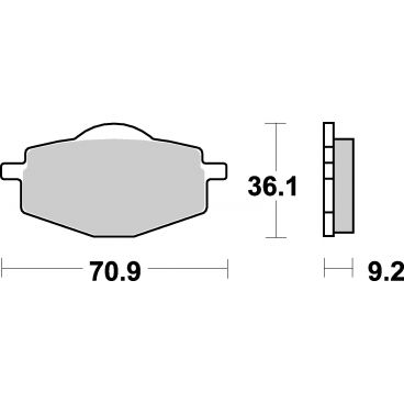 Plaquettes de frein moto SBS Ceramic 575 HF