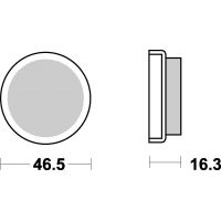 Plaquettes de frein moto SBS Ceramic 576 HF