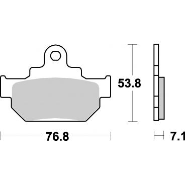 Plaquettes de frein moto SBS Ceramic 581 HF