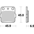 Plaquettes de frein moto SBS Ceramic 584 HF