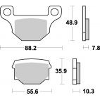 Plaquettes de frein moto SBS Ceramic 585 HF