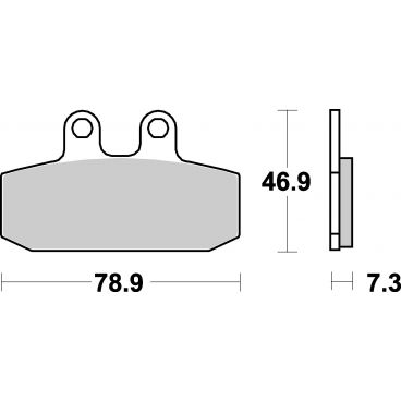 Plaquettes de frein moto SBS Ceramic 588 HF