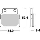 Plaquettes de frein moto SBS Ceramic 598 HF