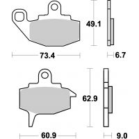 Plaquettes de frein moto SBS Ceramic 602 HF