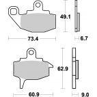 Plaquettes de frein moto SBS Ceramic 602 HF