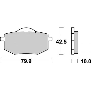 Plaquettes de frein moto SBS Ceramic 616 HF