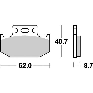 Plaquettes de frein moto SBS Ceramic 632 HF