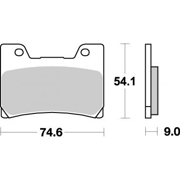 Plaquettes de frein moto SBS Ceramic 645 HF