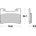 Plaquettes de frein moto SBS Ceramic 645 HF