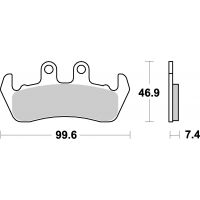 Plaquettes de frein moto SBS Ceramic 653 HF