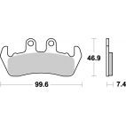 Plaquettes de frein moto SBS Ceramic 653 HF