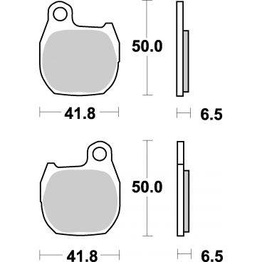 Plaquettes de frein moto SBS Ceramic 664 HF