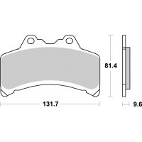 Plaquettes de frein moto SBS Ceramic 682 HF