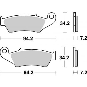 Plaquettes de frein moto SBS Ceramic 694 HF