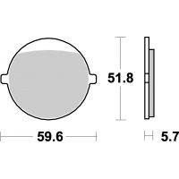 Plaquettes de frein moto SBS Ceramic 699 HF