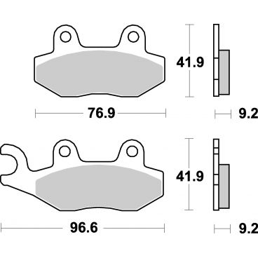 Plaquettes de frein moto SBS Ceramic 713 HF