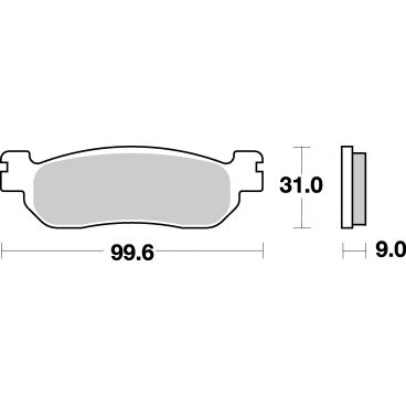 Plaquettes de frein moto SBS Ceramic 728 HF