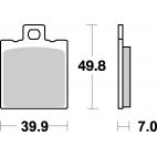 Plaquettes de frein moto SBS Ceramic 737 HF