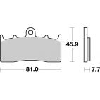 Plaquettes de frein moto SBS Ceramic 743 HF