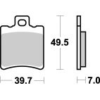 Plaquettes de frein moto SBS Ceramic 771 HF