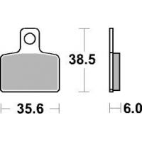 Plaquettes de frein moto SBS Ceramic 803 HF