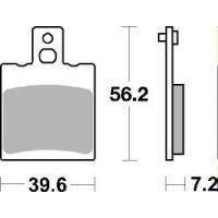 Plaquettes de frein moto SBS Ceramic 824 HF