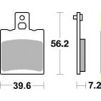 Plaquettes de frein moto SBS Ceramic 824 HF Plaquettes de frein moto SBS Ceramic 824 HF