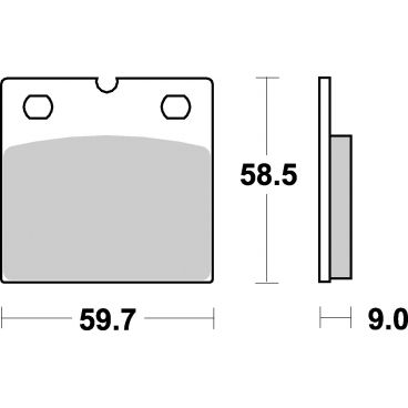 Plaquettes de frein moto SBS Sinter 554HS