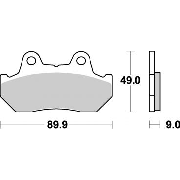 Plaquettes de frein moto SBS Sinter 572HS