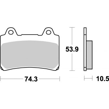 Plaquettes de frein moto SBS Sinter 590HS