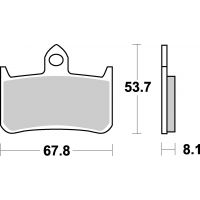 Plaquettes de frein moto SBS Sinter 622HS