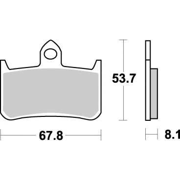 Plaquettes de frein moto SBS Sinter 622HS