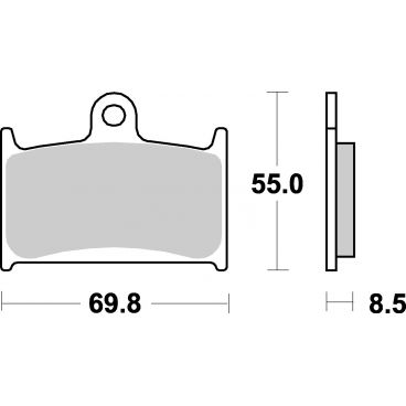 Plaquettes de frein moto SBS Sinter 624HS