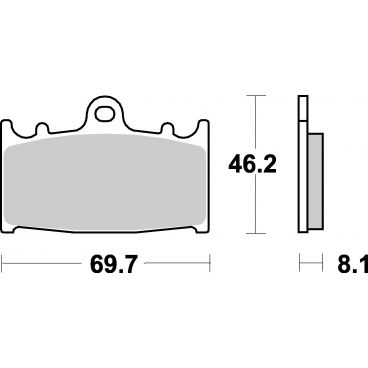 Plaquettes de frein moto SBS Sinter 631HS