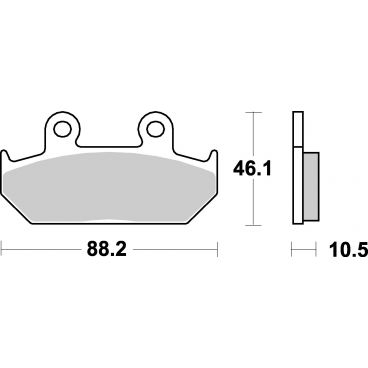 Plaquettes de frein moto SBS Sinter 647HS