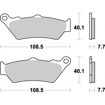 Plaquettes de frein moto SBS Sinter 674HS